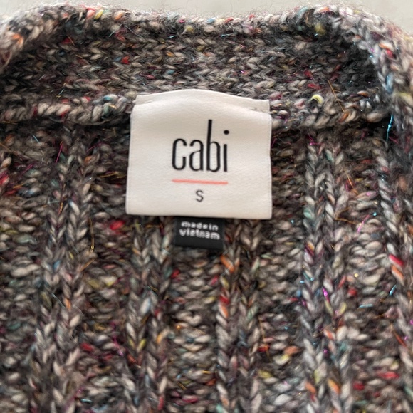 CAbi Coffee Shop Cardigan Duster Gray 